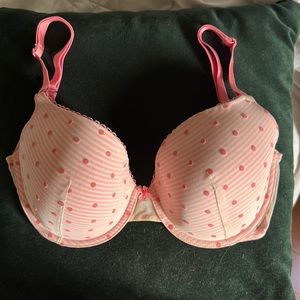 Pink Polka Dot Bra